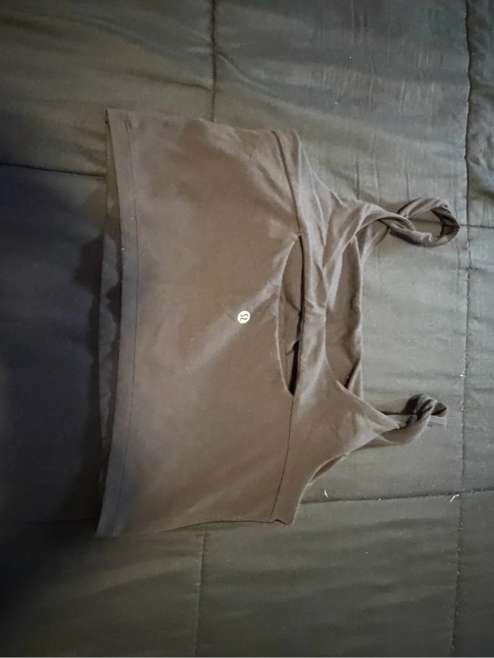 Women’s Lululemon Black Knot-Strap Crop Top